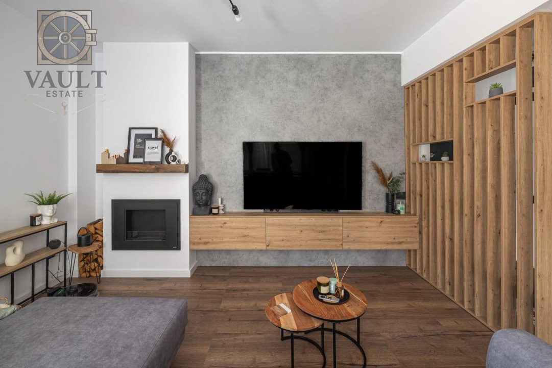Vila complet mobilată, 149 mp, curte proprie și terasă – Trapezului