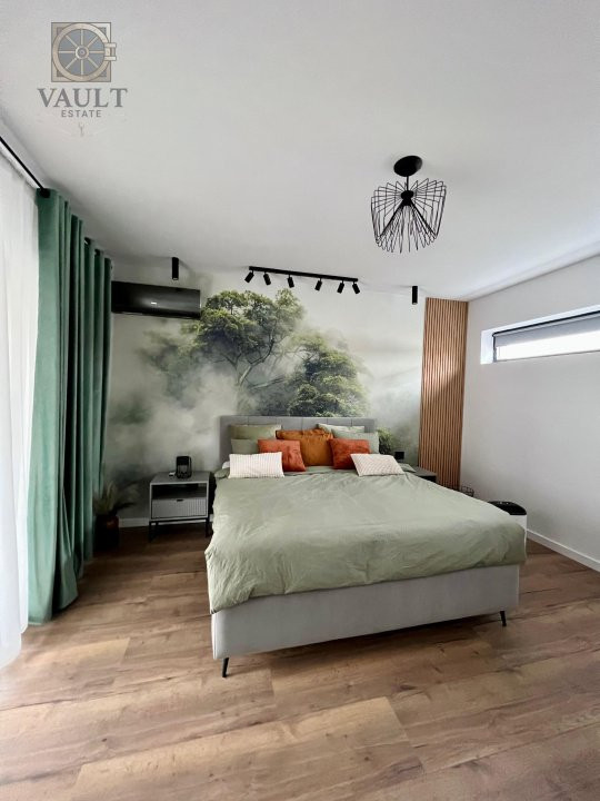 Vila complet mobilată, 149 mp, curte proprie și terasă – Trapezului