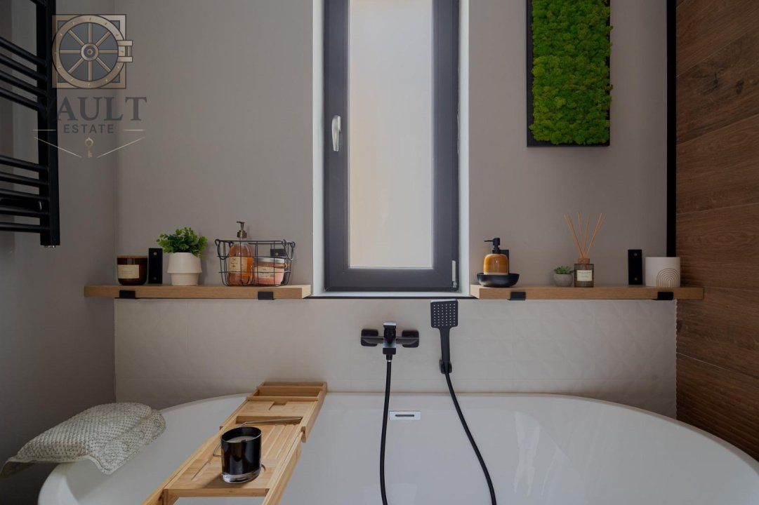 Vila complet mobilată, 149 mp, curte proprie și terasă – Trapezului