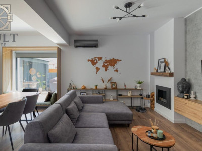 Vila complet mobilată, 149 mp, curte proprie și terasă – Trapezului