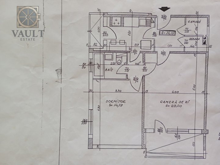 Apartament 2 camere Bulevardul Basarabia-Posibilitate Montare Centrala Termica