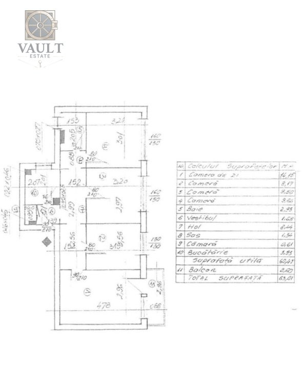Apartament 4 camere Titan-1 Decembrie 1918-Centrala Proprie