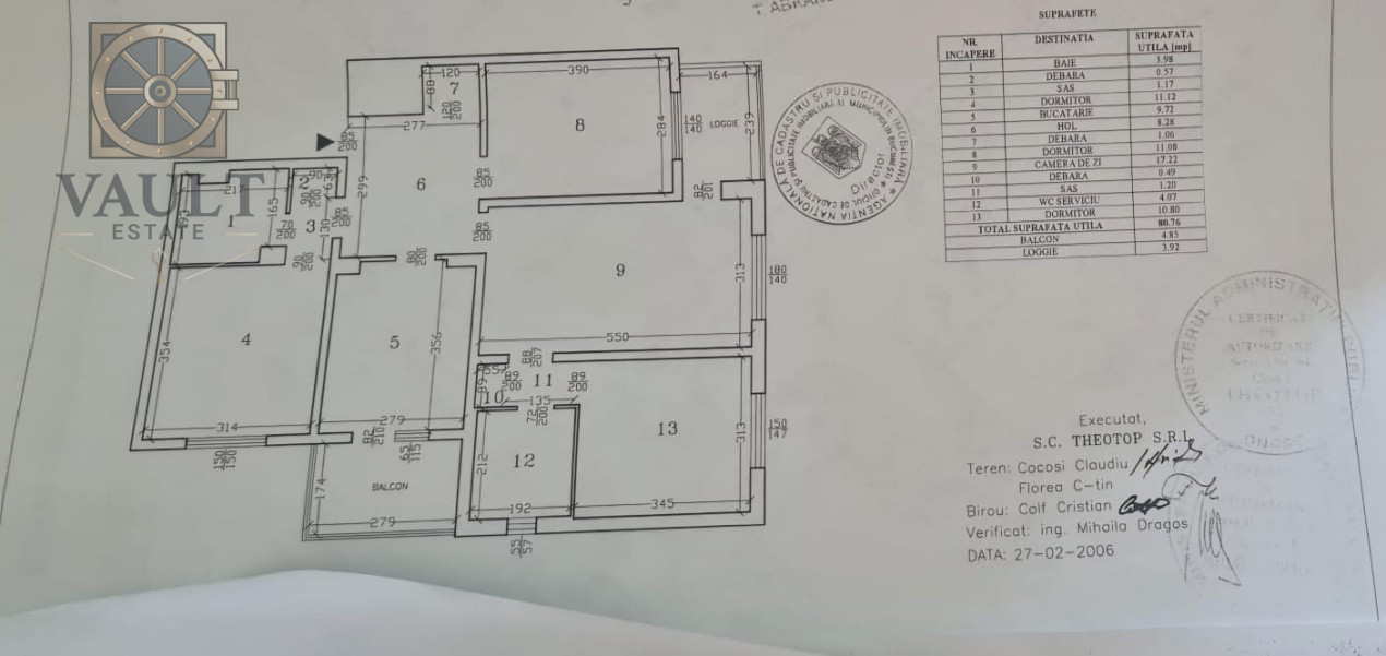 Apartament 4 Camere 90 MP -Decomandat- Calea Rahovei