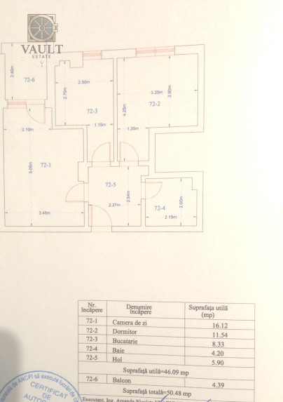 Apartament 2 camere -50MP- Theodor Pallady