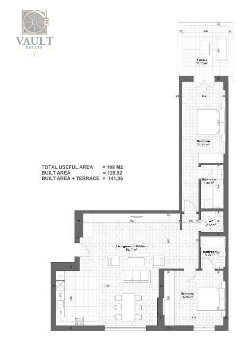 APARTAMENT 3 CAMERE 3 BAI - NORDULUI/HERASTRAU - PARCARE SUBTERANA