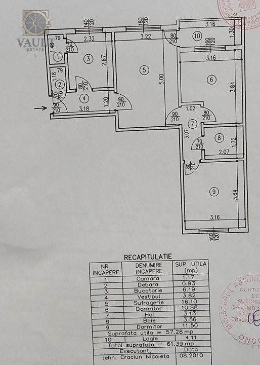 Apartament 3 camere zona Orizont 