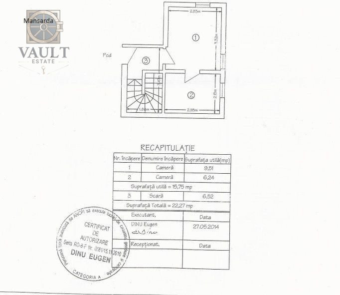 Casa INDIVIDUALA - S+P+1+M - 5 minute de metrou TINERETULUI