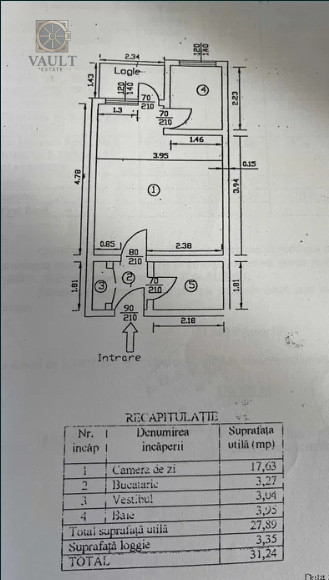 Garsoniera la 7 minute metrou Lujerului 