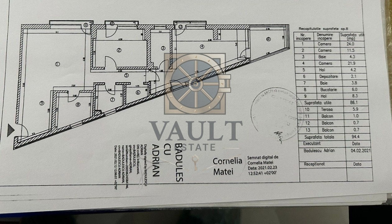 Apartament 3 Camere - Mobilat&Utilat - Terasa 6mp - Fundeni