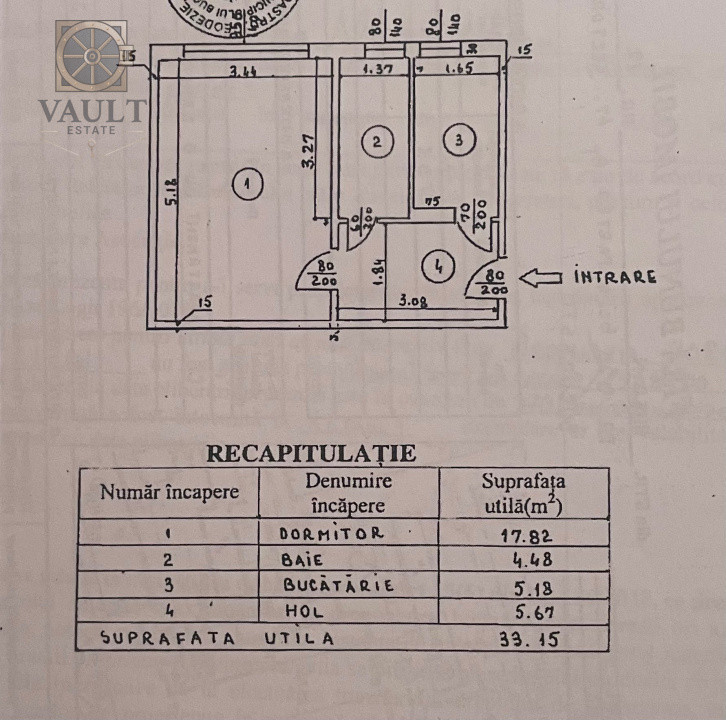 GARSONIERA - DECOMANDATA - BLOC MIXT - HUEDIN - BRANCOVEANU