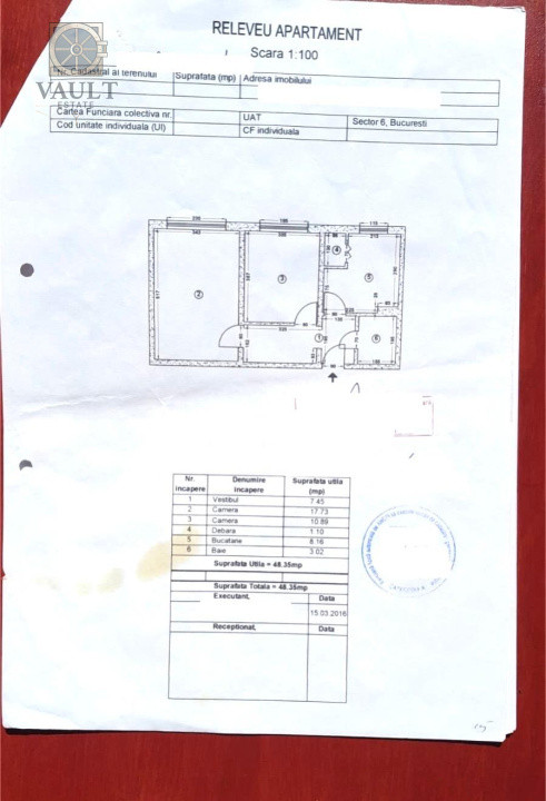 APARTAMENT 2 CAMARE - LOC PARCARE - LUJERULUI - POLITEHNICA