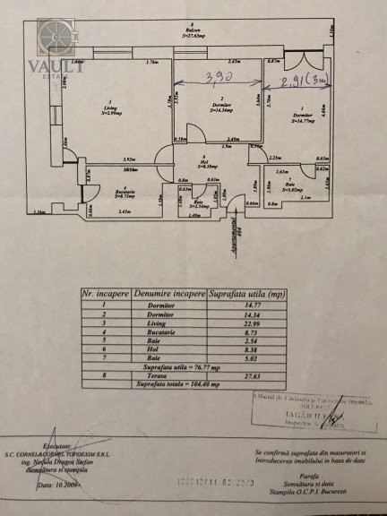 APARTAMENT 3 CAMERE-ASMITA GARDENS-TINERETULUI-MOBILAT UTILAT