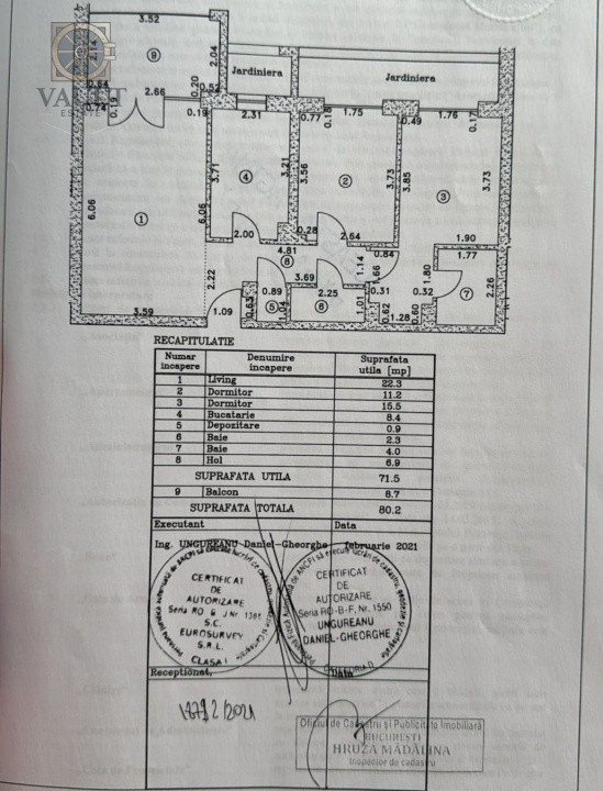 Apartament 3 camere - Bloc Nou - Fizicienilor