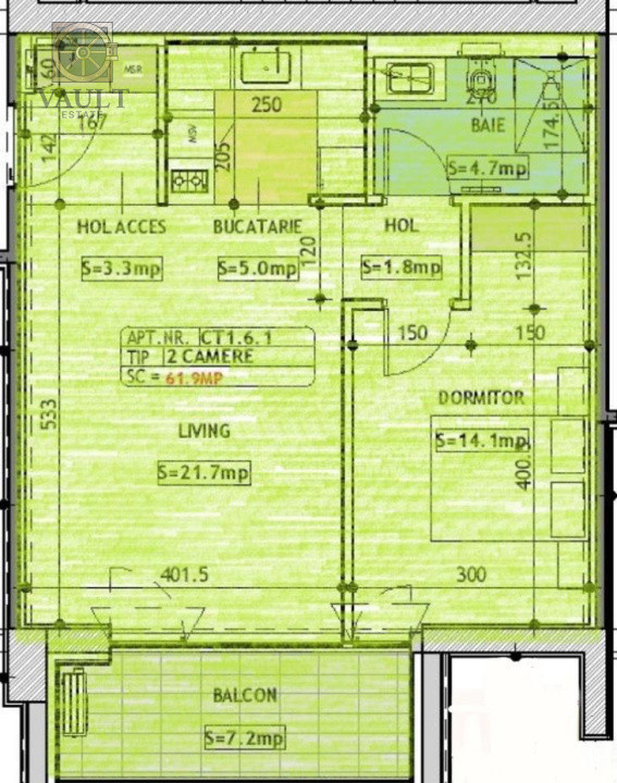 Apartament 2 Camere Desing Modern| Loc Parcare One Cotroceni 