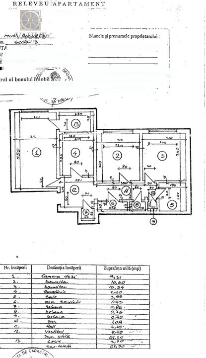 APARTAMENT 3 CAMERE - DECOMANDAT - DRISTOR