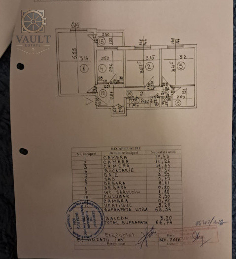 APARTAMENT 3 CAMERE-DRISTOR-2 BAI-PARCARE-MOBILAT-UTILAT-ETAJ 2/8