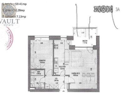 APARTAMENT 2 CAMERE 59 MP - AVIATIEI