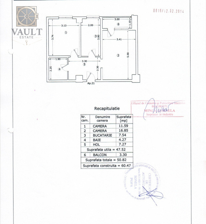 Apartament 2 camere - 5 minute Metrou Jiului - Etaj 2 