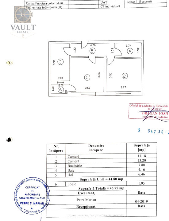 APARTAMENT 2 CAMERE - PALLADY-TRAPEZULUI