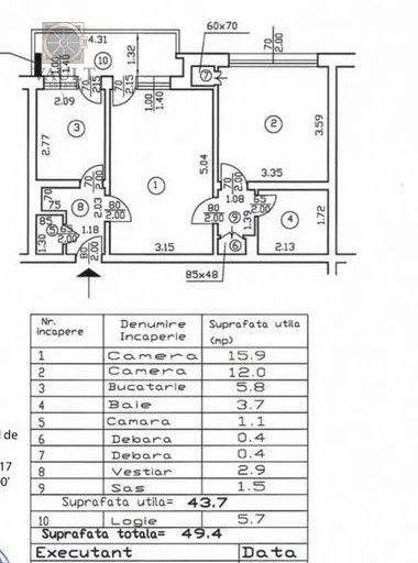 Apartament 2 camere- Parcul Circului - Barbu Vacarescu 