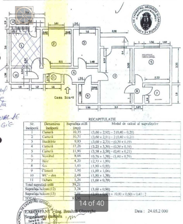 Apartament 4 camere - 5 minute de metrou - Calea Mosilor