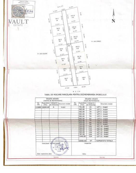 Teren intravilan -Ostratu- Lot 1 +Lot 14