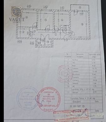 Apartament 3 camere - ETAJ 1 - bloc 1982 - zona TINERETULUI 