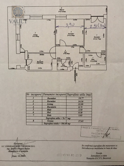 APARTAMENT 3 CAMERE-ASMITA GARDENS-TINERETULUI-MOBILAT UTILAT