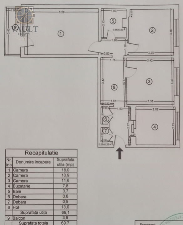 Apartament 3 camere - Titan -liceu Dante Aligheri 