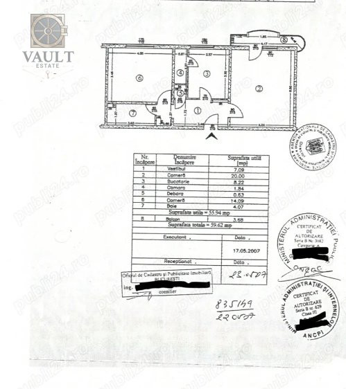 APARTAMENT 2 CAMERE / BLOC IZOLAT  / ZONA SEBASTIAN