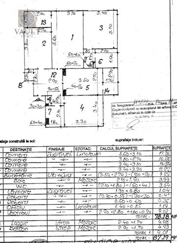 Apartament 4 camere - CENTRALA PROPRIE - BLOC ANVELOPAT - zona CRANGASI 