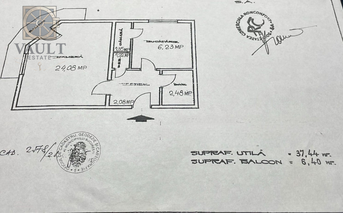 GARSONIERA - BLOC MIXT - 44 MP - VEDERE PARC SEBASTIAN