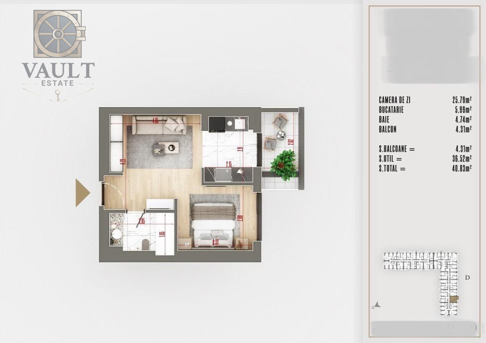 GARSONIERA-COMPLEX REZIDENTIAL PREMIUM-COMISION 0% -THEODOR PALLADY