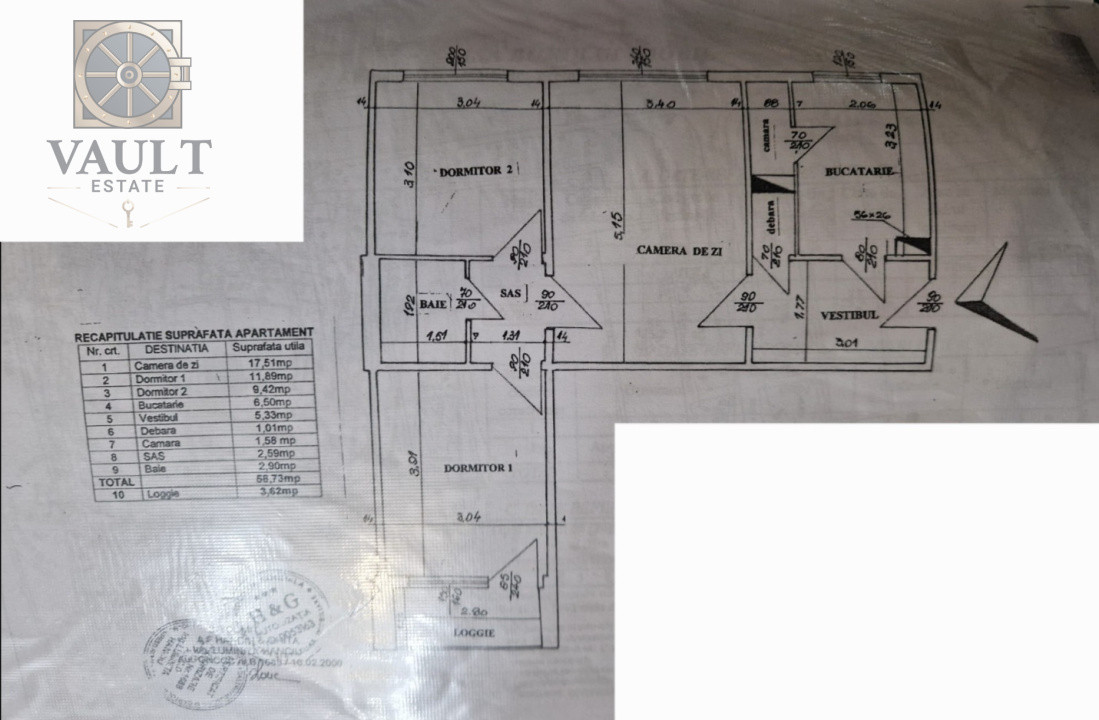 Apartament 3 camere - Centrala Proprie - Ozana
