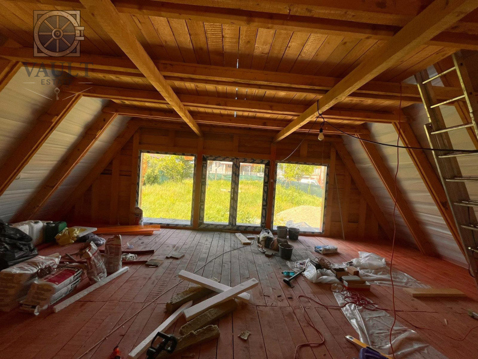 Casa individuala in Snagov, curte 900mp, la rosu 