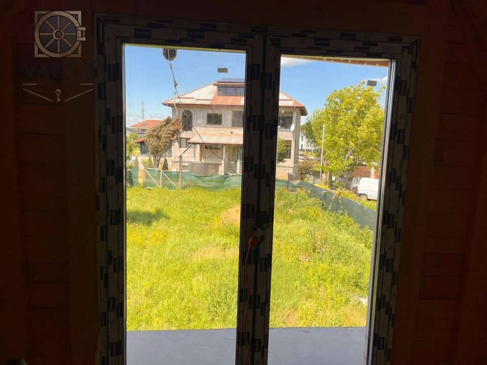 Casa individuala in Snagov, curte 900mp, la rosu 