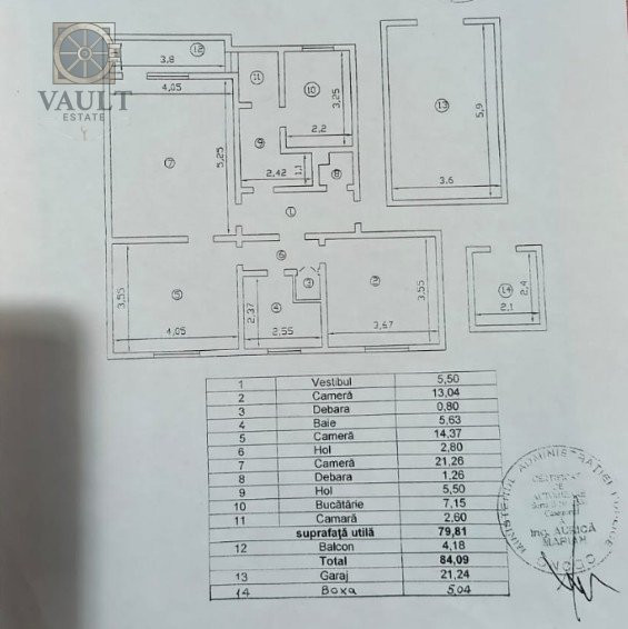 Apartament 3 camere in Vila cu Garaj Pajura