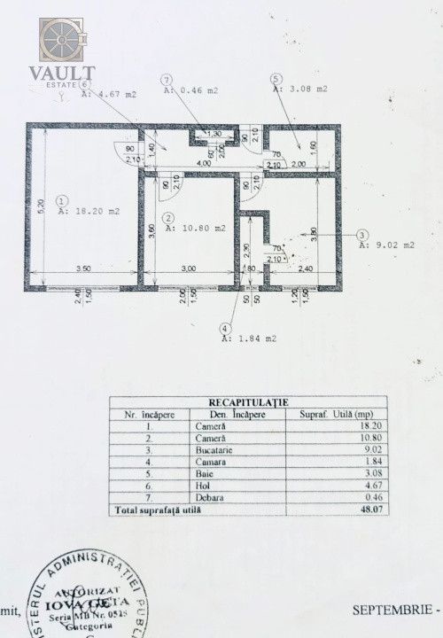 APARTAMENT 2 CAMERE-RAHOVA-TEIUS-MOBILAT UTILAT