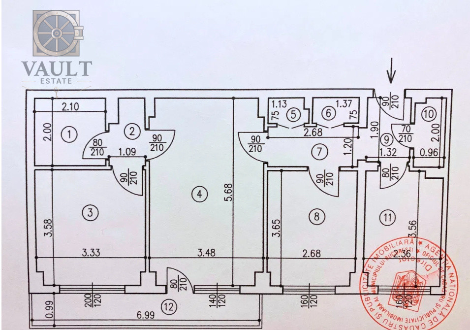 APARTAMENT 3 CAMERE-GHENCEA-2 BAI-SEMIDECOMANDAT